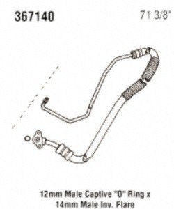 Power Steering Gates 367140 Hose Assembly Pressure Line