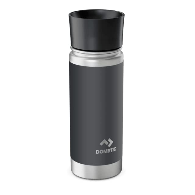 Dometic Insulated 16oz Stainless Steel Wide Mouth Thermo Bottle with 360° Cap, Slate