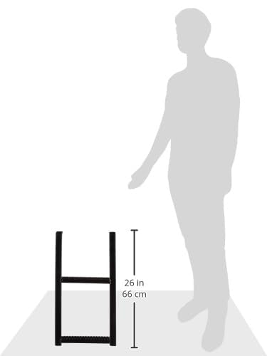Buyers Products 2-Rung RS2 Retractable Truck Step, 17.38 x 30.25 Inch, Non-Slip Treads, 14 Inch Bolt Center, 400 lb Capacity, Stainless Steel or Black/White/Yellow Powder-Coated Finish, Easy Install
