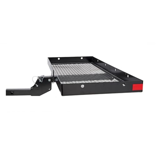 6502 Pro-series Hitch Mounted StrongArm Folding Cargo Carrier for 2” Receivers, Black