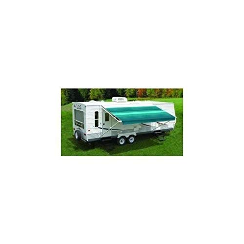 Carefree Fiesta EA178C00 Teal 17' Vinyl Roller Assembly (with White Vinyl Weatherguard, White Spring Castings)