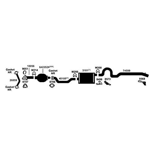 Exhaust Muffler AP Exhaust Products 7538