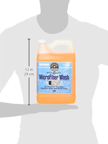 Chemical Guys Car Wash Towel and Microfiber Cleaning Cloth Detergent - Concentrated Cleaner for Towels, Microfiber Cloths, and Pads - Removes Dirt, Wax, Grease, Stains, Orange Scent - 128 oz