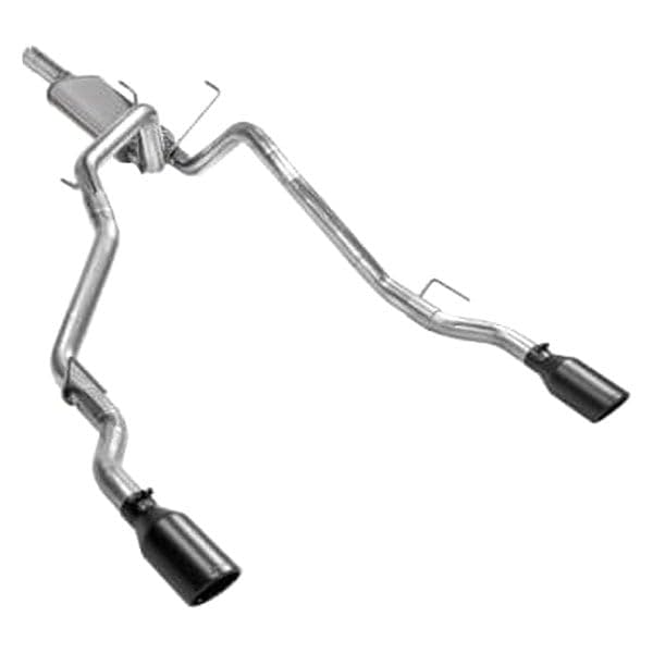 Flowmaster FlowFX 717860 Cat-Back Exhaust Kit Dual 2.5 Inch 409 Stainless Steel Tailpipes 4.5 Inch Black Ceramic 304 Stainless Steel Tips Compatible with 2009-2024 Classic Body Ram 1500 5.7L Hemi