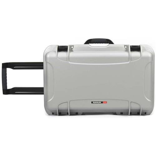 Hard Case NANUK 935 – Waterproof Equipment Case with Wheels, 22” x 14” x 9” – Dustproof and Impact Resistant, Airline Carry-On Approved – Silver