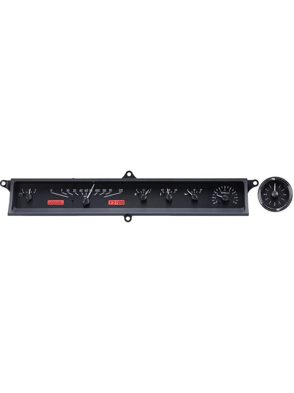 Dakota Digital VHX Gauge Instrument System Compatible with 1963-64 Cadillac Car Black Alloy Red Backlighting