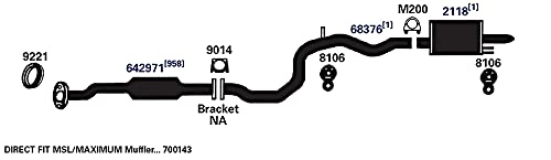 700143 AP Exhaust Products Muffler Exhaust