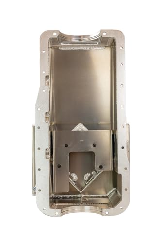 Moroso Aluminum Front Sump Oil Pan 20537, Fits Small Block Ford 289-302 Engines, Road Race Baffled