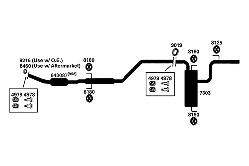 Exhaust Muffler AP Exhaust Products 7303