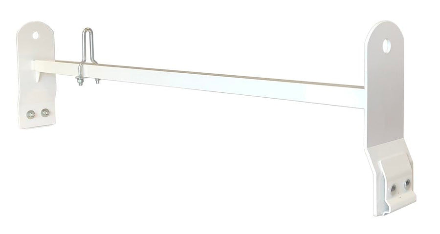 TrailFX Ladder Rack Universal Extension for Vans Racks with Gutters White Powder Coated Steel 63 Inch Extendable Length Adds 200 lb Capacity to Van Roof TrailFX FCLR006W