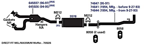 700226 AP Exhaust Products Muffler Exhaust