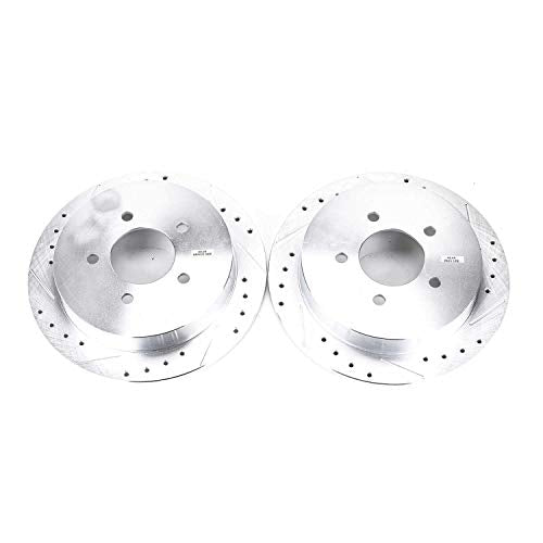 Power Stop Rear AR8582XPR Drilled & Slotted Rotor Pair For Ford Expedition, Ford F-150, Ford F-150 Heritage, Lincoln Blackw, Lincoln Navigator [Model Specific]