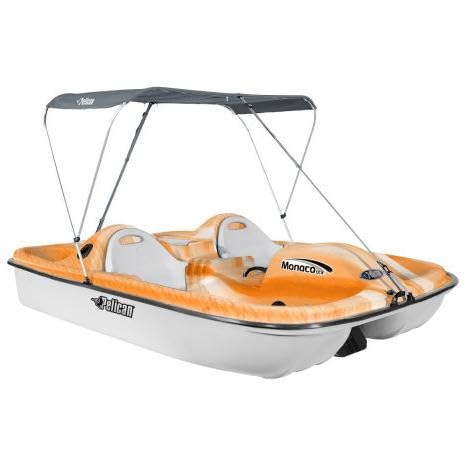 Deluxe Monaco Angler Pedal Boat - Fade Orange
