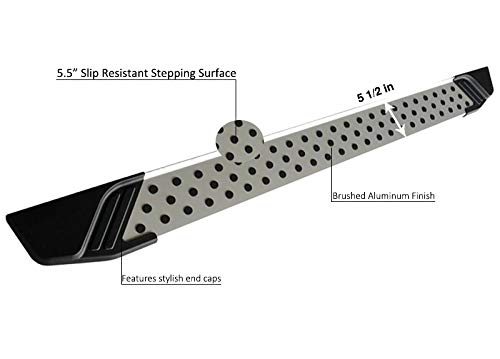 Aluminum Black Horse Vortex Running Boards Compatible with 2019-2021 Hyundai Tucson All