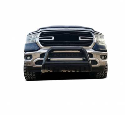 Bull Bar Black Horse Skid Plate Compatible with 2019-2024 Ram 1500 (Excl. Rebel & TRX Trim, 19-24 Ram 1500 Classic and 20-22 Ram 1500 Diesel Models) (Excl.Rebel & Warlock Trims)-BBDG112A-SP