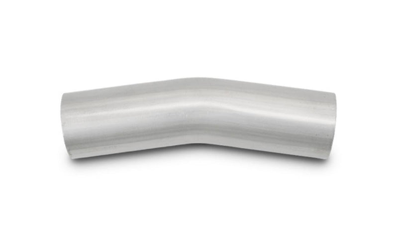 13134 Vibrant Performance Tubing, Mandrel Bend, 15 degree, 304 Stainless Steel, Natural, 16 gauge, 4.00 in. Outside Diameter, 6.00 in. Centerline Radius, 5.00 in. x 5.00 in. Leg Length, each
