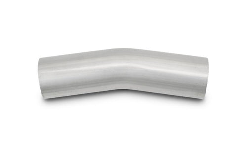 13134 Vibrant Performance Tubing, Mandrel Bend, 15 degree, 304 Stainless Steel, Natural, 16 gauge, 4.00 in. Outside Diameter, 6.00 in. Centerline Radius, 5.00 in. x 5.00 in. Leg Length, each