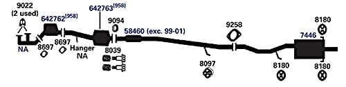 Exhaust Muffler AP Exhaust Products 7446