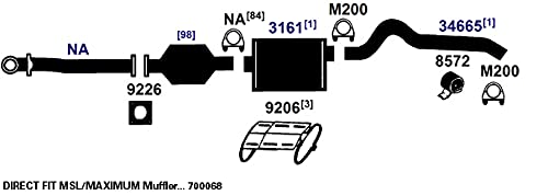 700068 AP Exhaust Products Muffler Exhaust