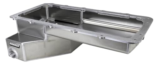 Moroso Aluminum Drag Race Oil Pan 20580, Fits 5.0 Ford Coyote Engine, Use w/External Wet Sump Oil Pump, #16AN Pick Up