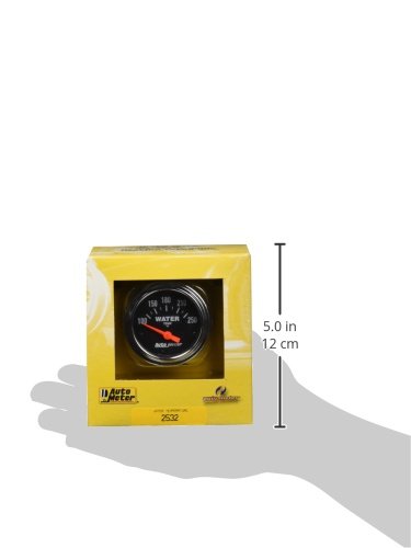 Electric Water Temperature Gauge Auto Meter 2532 Traditional Chrome