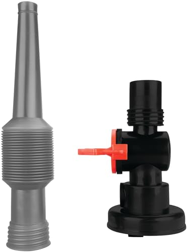 Flexible Funnel Spout Performance Tool W4060 - Mess-Free Fluid Transfer, Double-Threaded Cap, Air Bleed-Off Valve