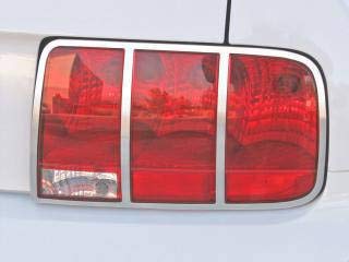 5R3Z-13489-C Drake Muscle Cars Tail Light Chrome Finish Bezel Pair