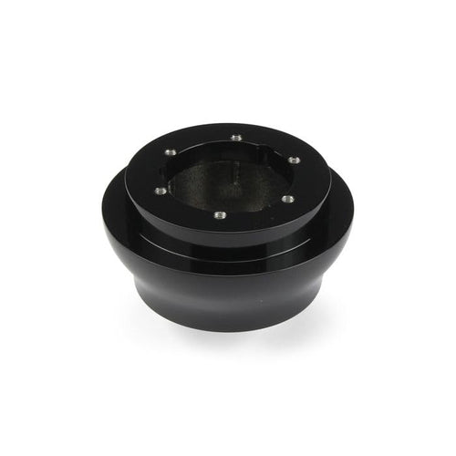 Mark 40 Black Billet Aluminum Steering Wheel HUB Adapter Plate Three Bolt to SIX Bolt
