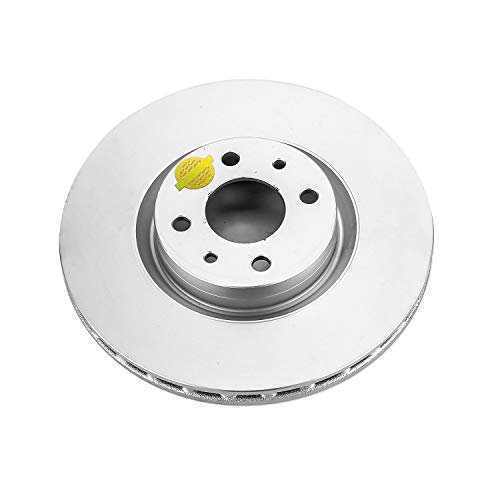 Front Power Stop EBR1297EVC Genuine Evolution Geomet Coated Brake Rotor For Fiat 500 2012-2019 [Model Specific]