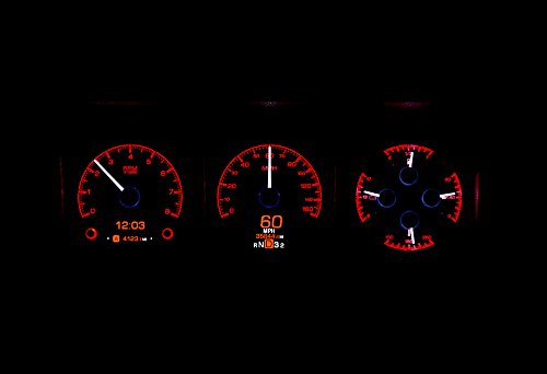 Dakota Digital HDX Instruments Compatible with Ford Pickup 1973-1979, Bronco 1978-1979 and E- Van 1978-1989