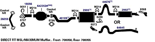 Exhaust Tail Pipe AP Exhaust Products 64645