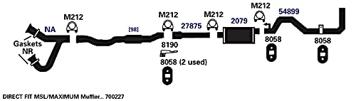 Exhaust Muffler AP Exhaust Products 2079