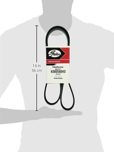 Gates FleetRunner K080580HD Micro-V Serpentine Drive Belt