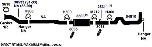 700322 AP Exhaust Products Muffler Exhaust