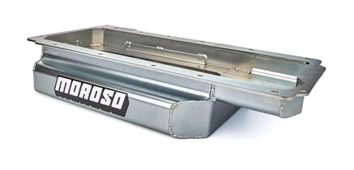 Moroso Steel Dry Sump Oil Pan 21155, Fits GM LS Engines exc. LS7/9, 3#12AN Pick ups on Driver's Side