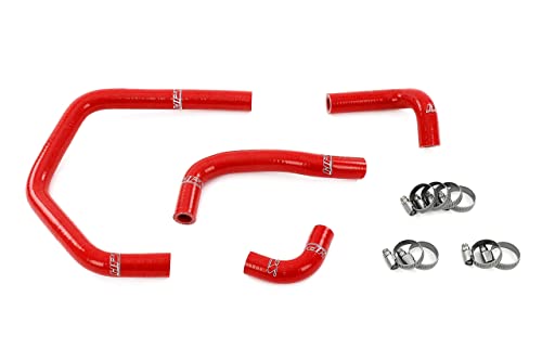 HPS Performance Silicone Heater Hose Kit Red Compatible for 1993-2002 Toyota Supra JDM Right Hand Drive 3.0L Non Turbo 2JZ-GE, 57-2145-RED