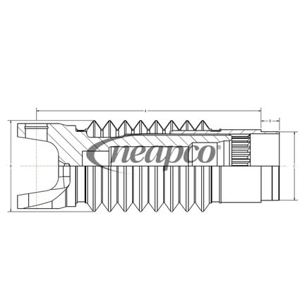 N3-85-4140-AP Neapco Aluminum Yoke Shaft Kits