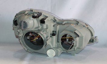 Left TYC Headlight Assembly Compatible with 2005-2007 Mercedes Benz C-Class
