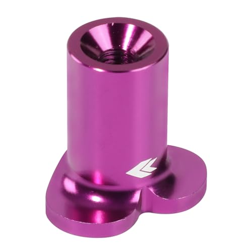 NRG Innovations 6061 Aluminum NRG-DB-H003PP Heart Shape Parking Brake Release Button, Hand Brake Lever Button Compatible with Honda Civic/CRX/Del Sol, Purple