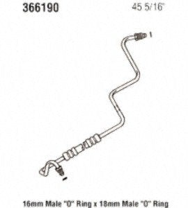 Power Steering Gates 366190 Hose Assembly Pressure Line
