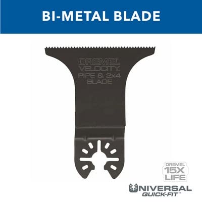 Dremel Universal Pipe Cutter MM494 Multitool Blade, Ideal for Cutting Pipe and 2X4 Lumber - Universal Quick-Fit Interface Fits Bosch, Makita, Milwaukee, and Rockwell