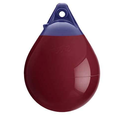 Burgundy Polyform 0 Series Buoy-8" X 11.5"