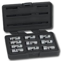 12 Piece KD Hand Tools 80565 0.375 Inch Flex 6 Point Metric Socket Set