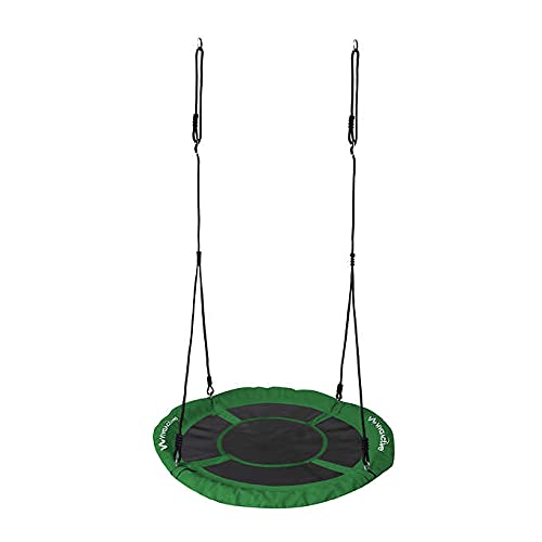 Active Viva Platform Yard Swing, Blue, Casual, Double-Platform Tree Swing, Steel, Polyester