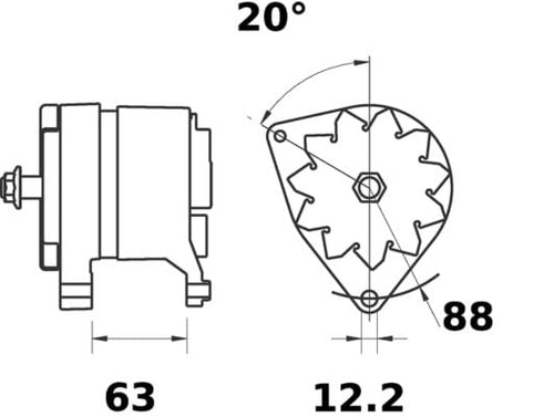 Alternator Mahle - MG446