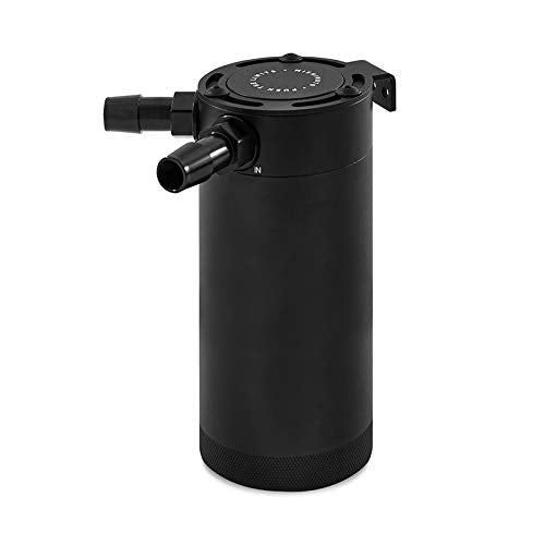 Mishimoto XL Baffled Oil Catch Can, MMBCC-CBTWO-XLBK 2-Port