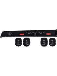 Analog Dash Gauge System Dakota Digital Kit Black Alloy Red VHX-64L-K-R 64 65 Lincoln Continental