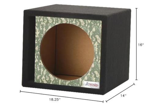 Atrend 10" Single Vented GFX Series Subwoofer Enclosure (Desert Digi Camo)