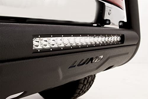 Lund 47121203 RealTruck Black Bull Bar with Integrated 20" LED Light Bar for 2011-2018 Silverado & Sierra 2500 HD, 3500 HD