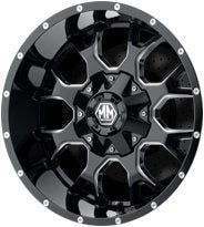Mayhem WHEEL GROUP 8015-2137M Warrior 8015 Black/Milled Spokes 20X10 6-135/6-139.7 -25mm 106mm